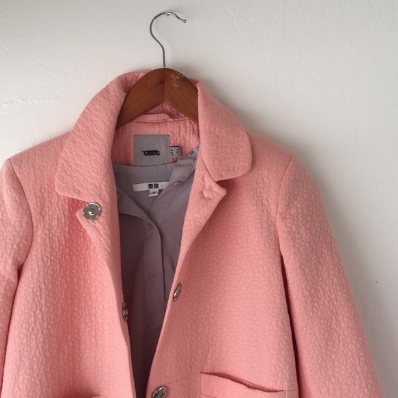 salmon pink coat